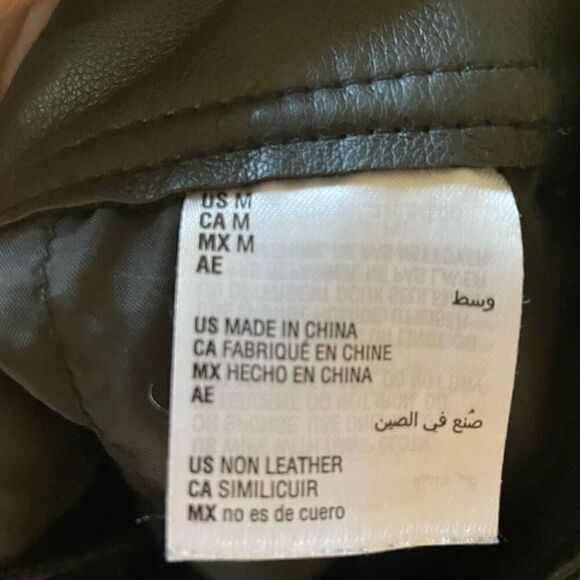 INC International Concepts Womens Pants M Faux Leather High Waist Pleated Barrel - Picture 6 of 9